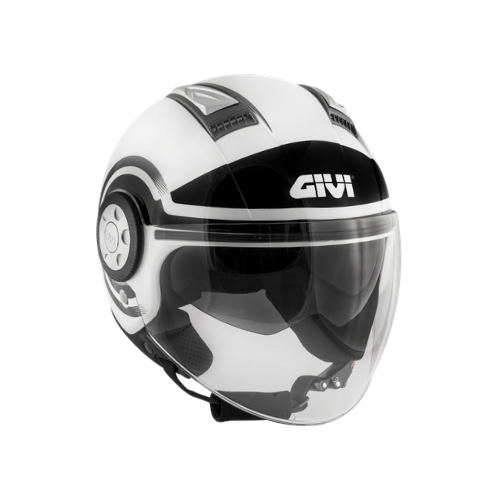 Givi 11.1 Air Jet-R Round Bianco/Nero – Casco Jet ECE 22.05 - Moon Bike - Vista 8