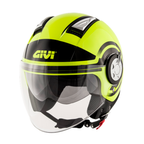 Givi 11.1 Air Jet-R Round Giallo Fluo/Nero – Casco Jet ECE 22.05 - Moon Bike - Vista 1