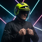 Givi 11.1 Air Jet-R Round Giallo Fluo/Nero – Casco Jet ECE 22.05 - Moon Bike - Vista 12