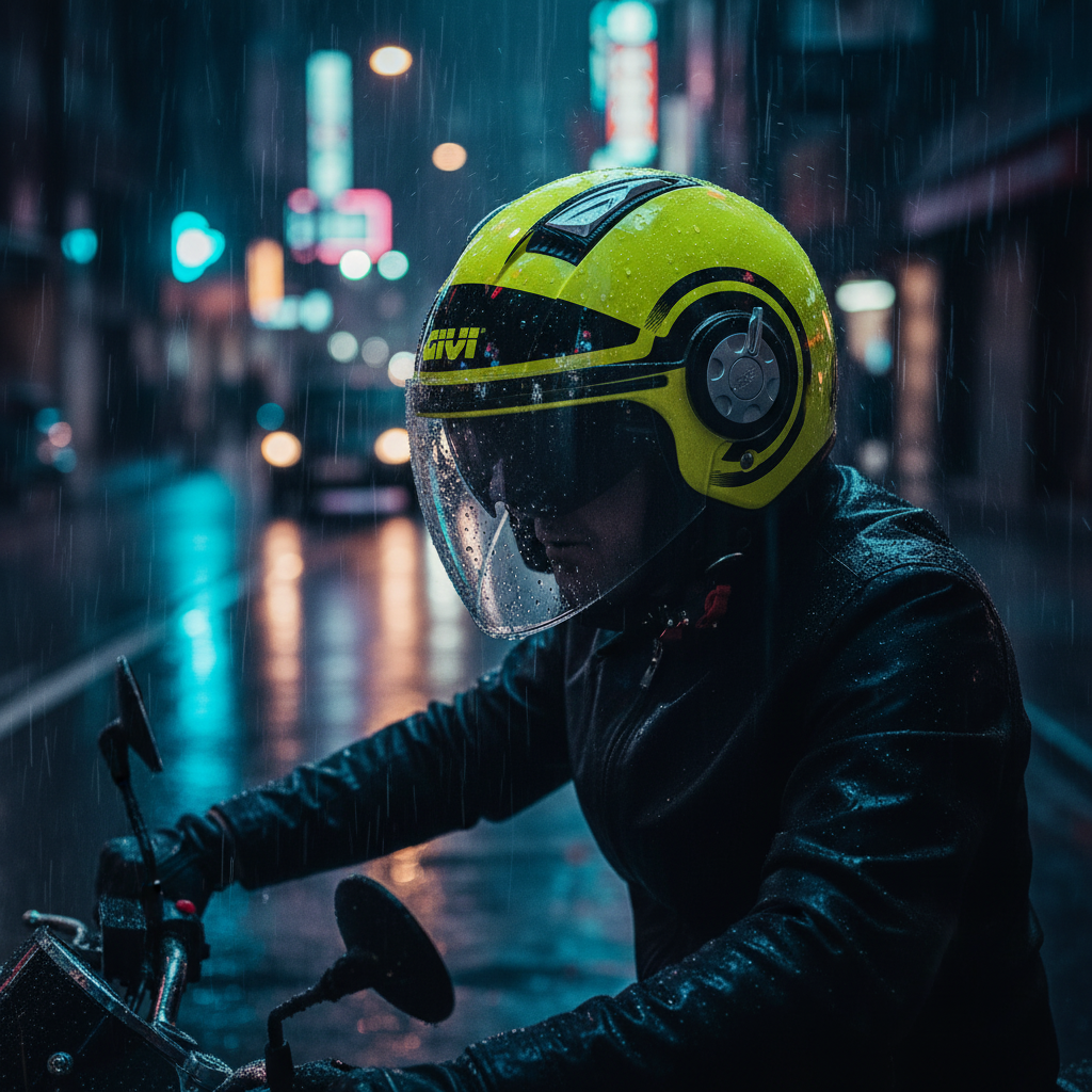 Givi 11.1 Air Jet-R Round Giallo Fluo/Nero – Casco Jet ECE 22.05 - Moon Bike - Vista 15