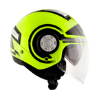 Givi 11.1 Air Jet-R Round Giallo Fluo/Nero – Casco Jet ECE 22.05 - Moon Bike - Vista 4