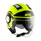 Givi 11.1 Air Jet-R Round Giallo Fluo/Nero – Casco Jet ECE 22.05 - Moon Bike - Vista 6