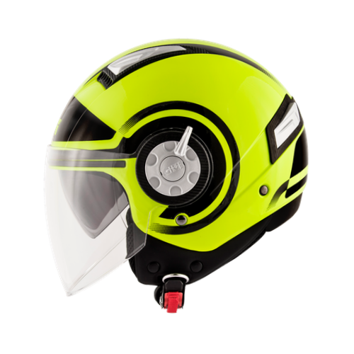 Givi 11.1 Air Jet-R Round Giallo Fluo/Nero – Casco Jet ECE 22.05 - Moon Bike - Vista 7