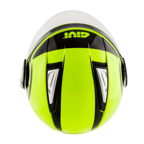 Givi 11.1 Air Jet-R Round Giallo Fluo/Nero – Casco Jet ECE 22.05 - Moon Bike - Vista 8