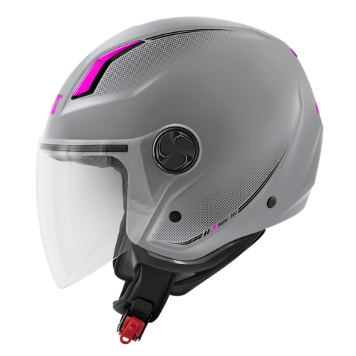 Givi 11.7B D-Jet Argento Opaco/Fucsia – Casco Demi-Jet ECE 22.06 - Moon Bike - Vista 2