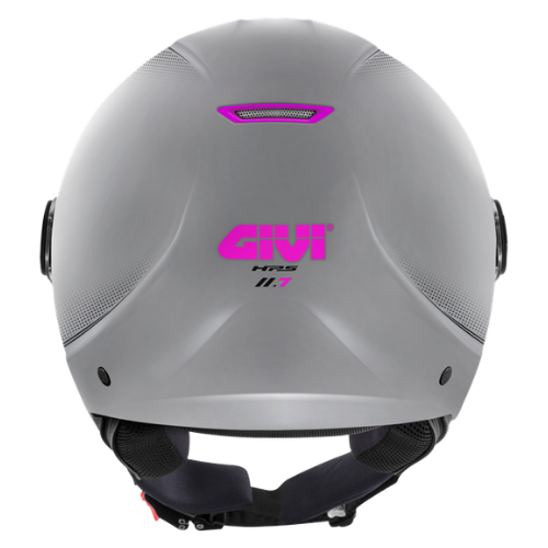 Givi 11.7B D-Jet Argento Opaco/Fucsia – Casco Demi-Jet ECE 22.06 - Moon Bike - Vista 4