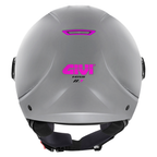Givi 11.7B D-Jet Argento Opaco/Fucsia – Casco Demi-Jet ECE 22.06 - Moon Bike - Vista 4