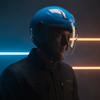 Givi 11.7B D-Jet Azzurro – Casco Demi-Jet ECE 22.06 - Moon Bike - Vista 12