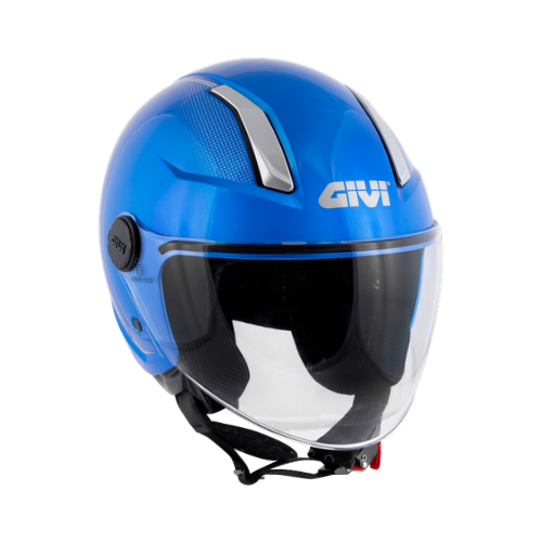 Givi 11.7B D-Jet Azzurro – Casco Demi-Jet ECE 22.06 - Moon Bike - Vista 4
