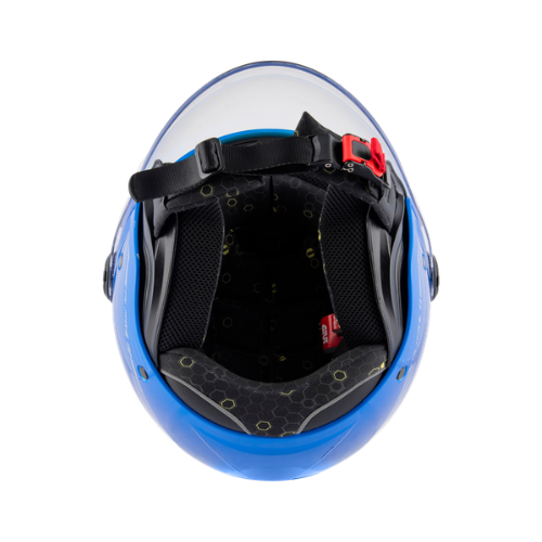 Givi 11.7B D-Jet Azzurro – Casco Demi-Jet ECE 22.06 - Moon Bike - Vista 8