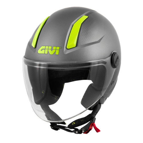 Givi 11.7B D-Jet Titanio Opaco – Casco Demi-Jet ECE 22.06 - Moon Bike - Vista 1