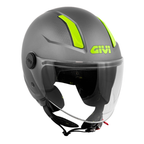 Givi 11.7B D-Jet Titanio Opaco – Casco Demi-Jet ECE 22.06 - Moon Bike - Vista 3