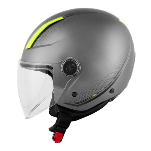 Givi 11.7B D-Jet Titanio Opaco – Casco Demi-Jet ECE 22.06 - Moon Bike - Vista 4