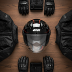 Givi 12.3 Stratos Flux Nero/Rosso – Casco Jet ECE 22.05 - Moon Bike - Vista 9
