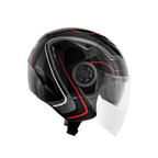 Givi 12.3 Stratos Flux Nero/Rosso – Casco Jet ECE 22.05 - Moon Bike - Vista 5