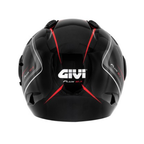 Givi 12.3 Stratos Flux Nero/Rosso – Casco Jet ECE 22.05 - Moon Bike - Vista 6