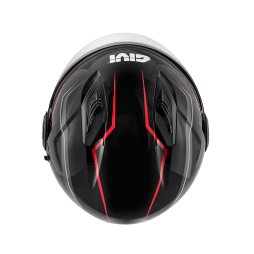 Givi 12.3 Stratos Flux Nero/Rosso – Casco Jet ECE 22.05 - Moon Bike - Vista 7