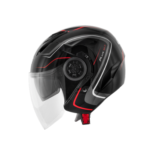 Givi 12.3 Stratos Flux Nero/Rosso – Casco Jet ECE 22.05 - Moon Bike - Vista 8