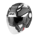 Givi 12.3 Stratos Shade Titanio/Nero/Bianco – Casco Jet ECE 22.05 - Moon Bike - Vista 1
