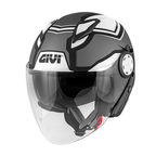 Givi 12.3 Stratos Shade Titanio/Nero/Bianco – Casco Jet ECE 22.05 - Moon Bike - Vista 1