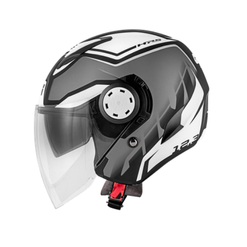 Givi 12.3 Stratos Shade Titanio/Nero/Bianco – Casco Jet ECE 22.05 - Moon Bike - Vista 5
