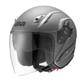 Givi 20.6 Fiber-J2 Plus Grigio Opaco – Casco Jet in Fibra ECE 22.05 - Moon Bike - Vista 1