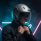 Givi 20.6 Fiber-J2 Plus Grigio Opaco – Casco Jet in Fibra ECE 22.05 - Moon Bike - Vista 7