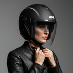 Givi 20.9 Fiberjet Gliese Nero Opaco – Casco Jet in Fibra ECE 22.05 - Moon Bike - Vista 7