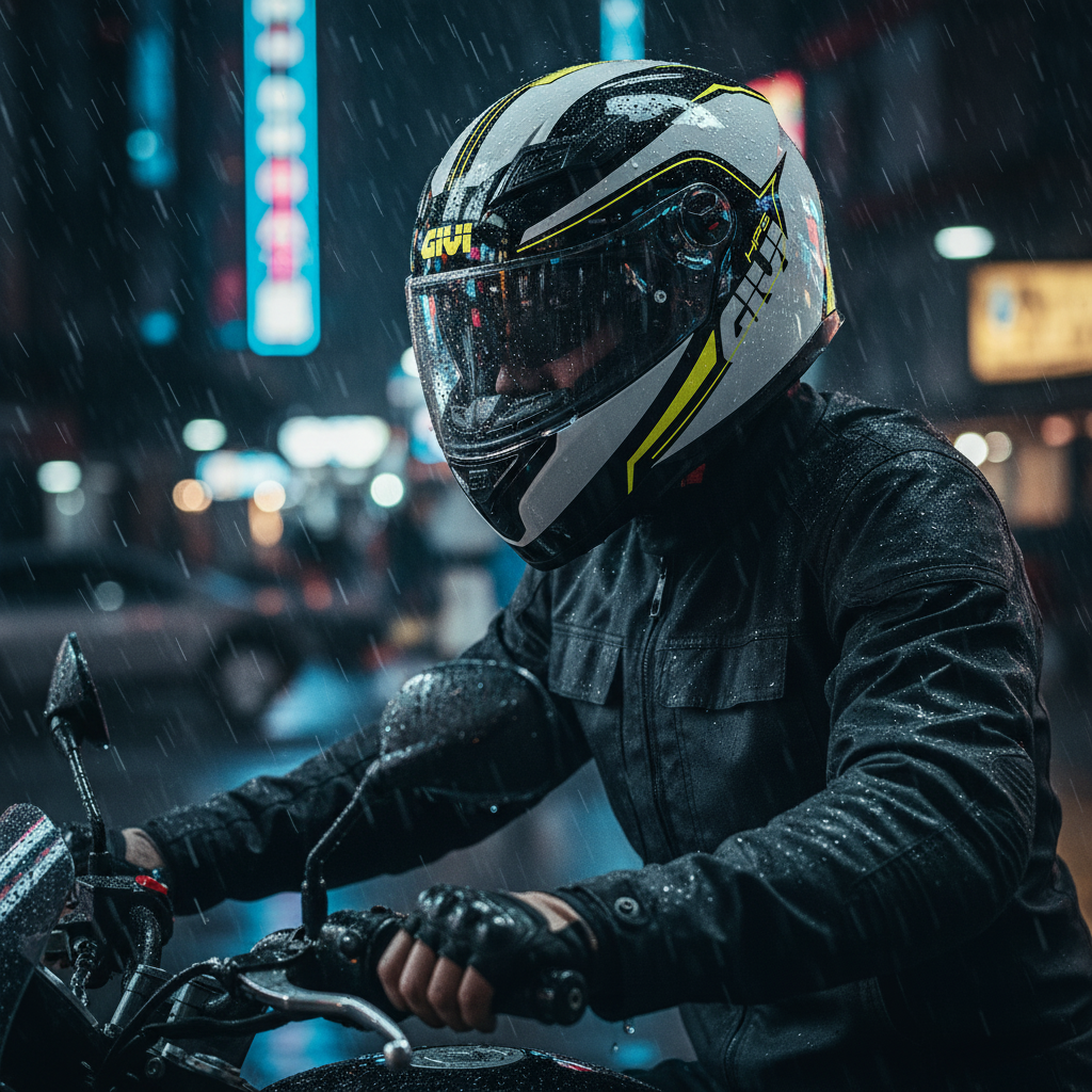 Givi 50.4 Sniper Spectrum Nero/Giallo – Casco Integrale ECE 22.05 - Moon Bike - Vista 10