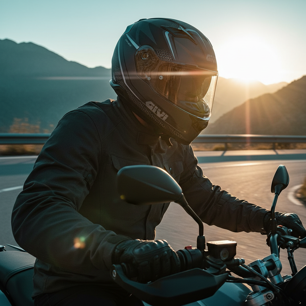 Givi 50.5 Tridion Raptor Titanio Opaco/Nero – Casco Integrale ECE 22.05 - Moon Bike - Vista 13