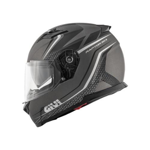 Givi 50.5 Tridion Raptor Titanio Opaco/Nero – Casco Integrale ECE 22.05 - Moon Bike - Vista 3