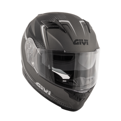 Givi 50.5 Tridion Raptor Titanio Opaco/Nero – Casco Integrale ECE 22.05 - Moon Bike - Vista 7