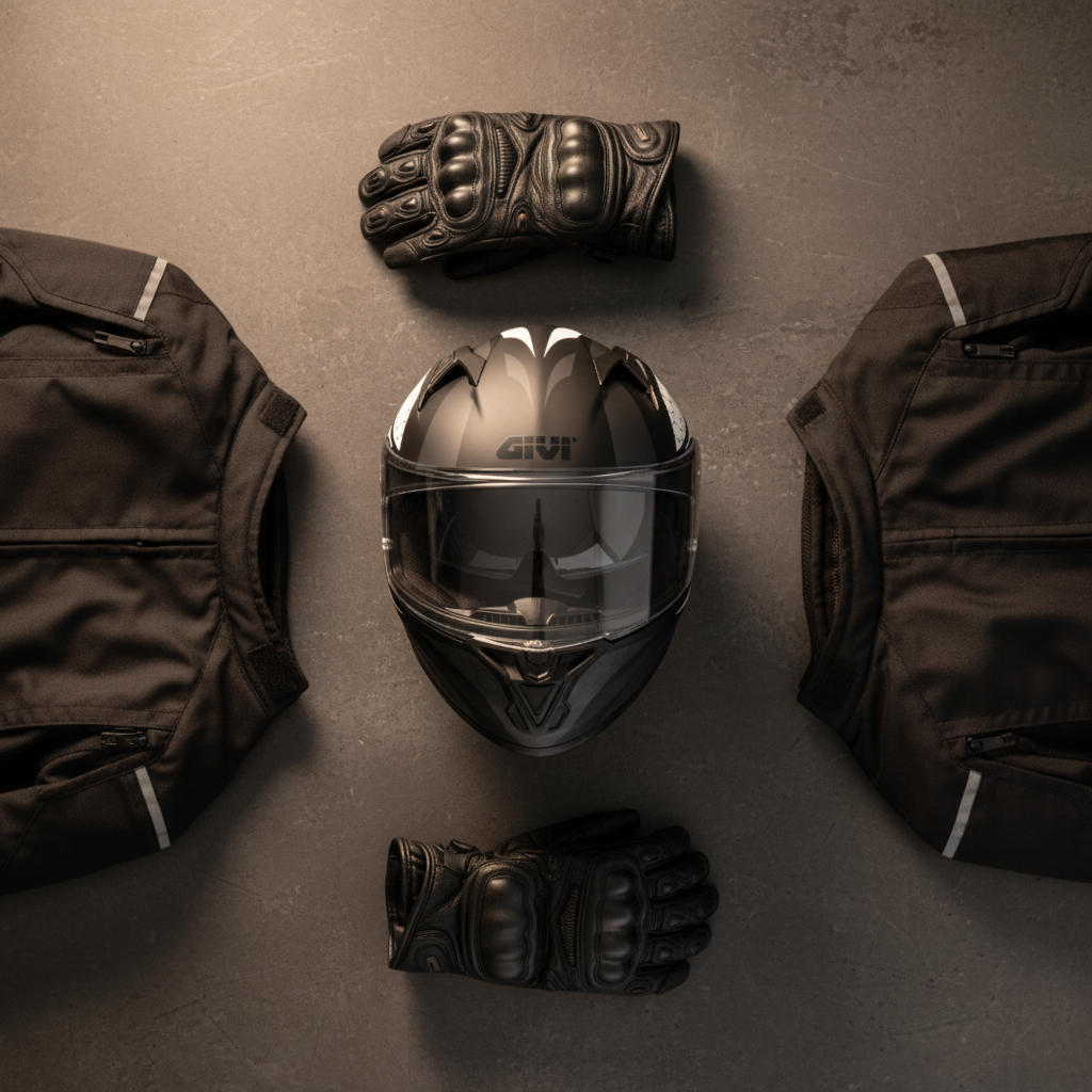 Givi 50.6 Stoccarda Perseus Nero Opaco/Argento – Casco Integrale ECE 22.05 - Moon Bike - Vista 7