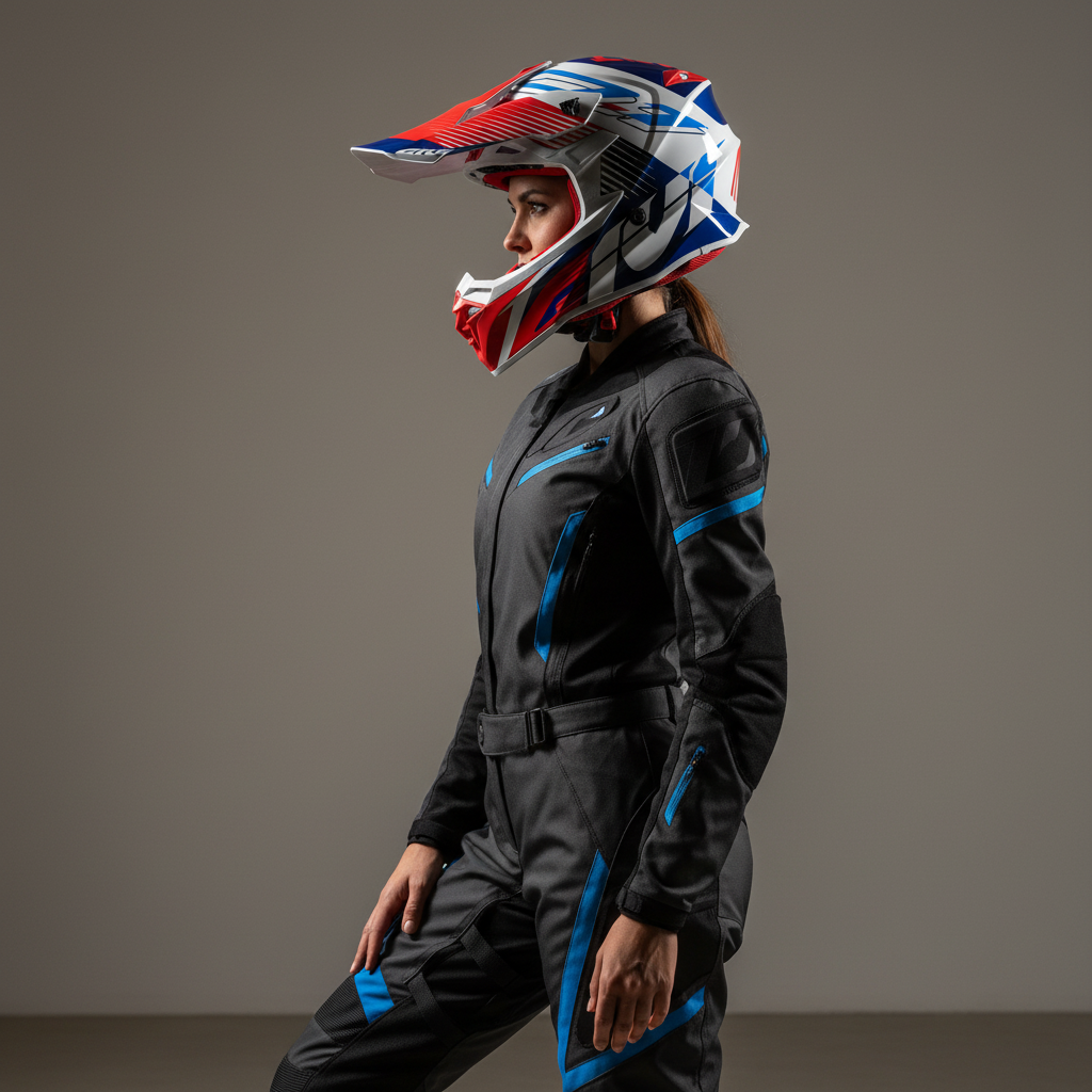 Givi 60.1 Fresh Cross Rosso/Blu/Bianco – Casco Integrale Off-Road ECE 22.06 Casco Cross - Moon Bike - Vista 13