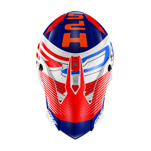 Givi 60.1 Fresh Cross Rosso/Blu/Bianco – Casco Integrale Off-Road ECE 22.06