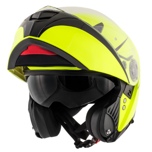 Givi X.16 Voyager Giallo Fluo – Casco Modulare (omologazione P) ECE 22.05 - Moon Bike - Vista 4