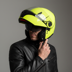 Givi X.16 Voyager Giallo Fluo – Casco Modulare (omologazione P) ECE 22.05 - Moon Bike - Vista 12