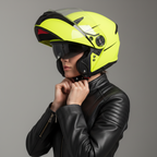 Givi X.16 Voyager Giallo Fluo – Casco Modulare (omologazione P) ECE 22.05 - Moon Bike - Vista 13