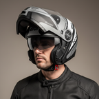 Givi X.21 Challenger Globe Nero Opaco/Titanio – Casco Modulare P/J ECE 22.05 - Moon Bike - Vista 11