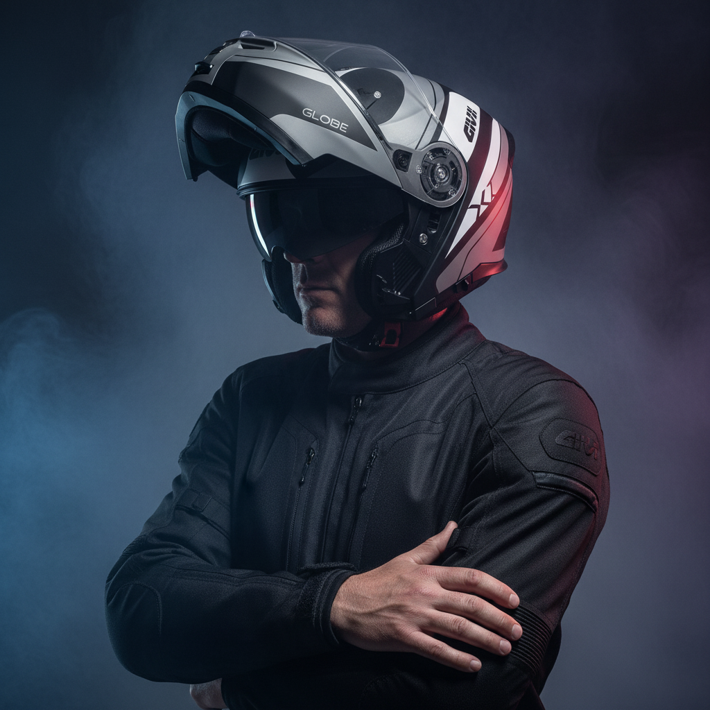 Givi X.21 Challenger Globe Nero Opaco/Titanio – Casco Modulare P/J ECE 22.05 - Moon Bike - Vista 13