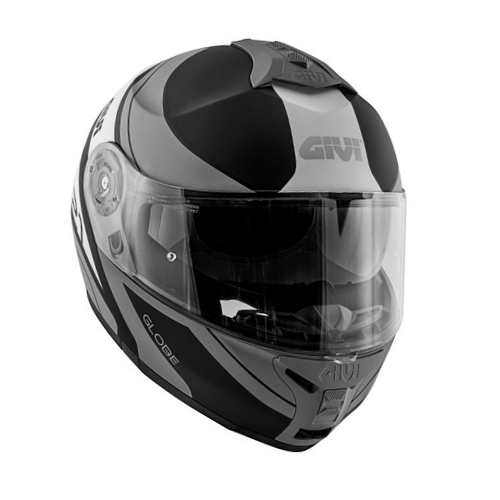 Givi X.21 Challenger Globe Nero Opaco/Titanio – Casco Modulare P/J ECE 22.05 - Moon Bike - Vista 4