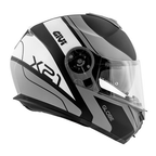 Givi X.21 Challenger Globe Nero Opaco/Titanio – Casco Modulare P/J ECE 22.05 - Moon Bike - Vista 7