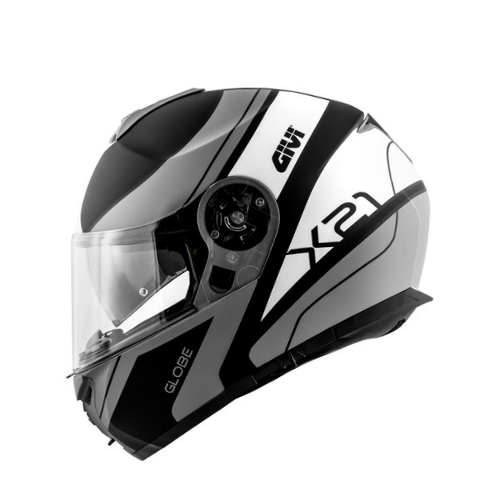 Givi X.21 Challenger Globe Nero Opaco/Titanio – Casco Modulare P/J ECE 22.05 - Moon Bike - Vista 8