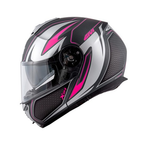 Givi X.21 Challenger Shiver Lady Titanio/Argento/Fucsia – Casco Modulare P/J ECE 22.05 - Moon Bike - Vista 4