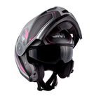 Givi X.21 Challenger Shiver Lady Titanio/Argento/Fucsia – Casco Modulare P/J ECE 22.05 - Moon Bike - Vista 5