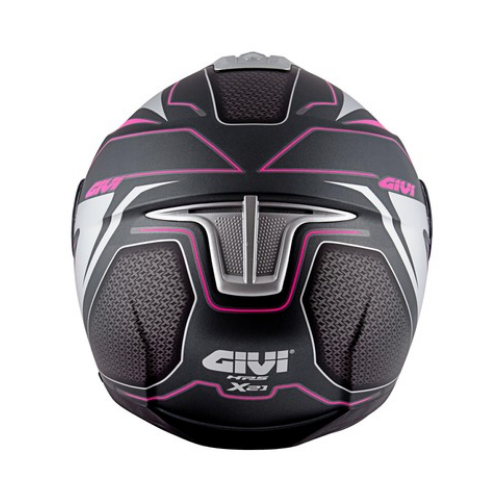 Givi X.21 Challenger Shiver Lady Titanio/Argento/Fucsia – Casco Modulare P/J ECE 22.05 - Moon Bike - Vista 7