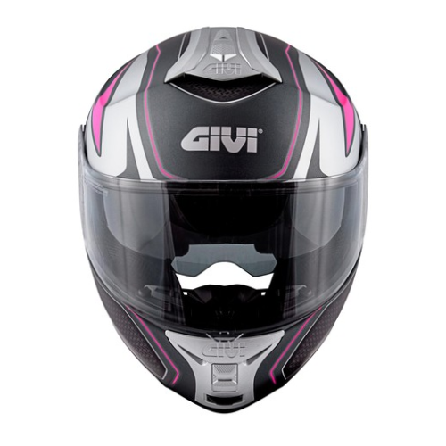 Givi X.21 Challenger Shiver Lady Titanio/Argento/Fucsia – Casco Modulare P/J ECE 22.05 - Moon Bike - Vista 8