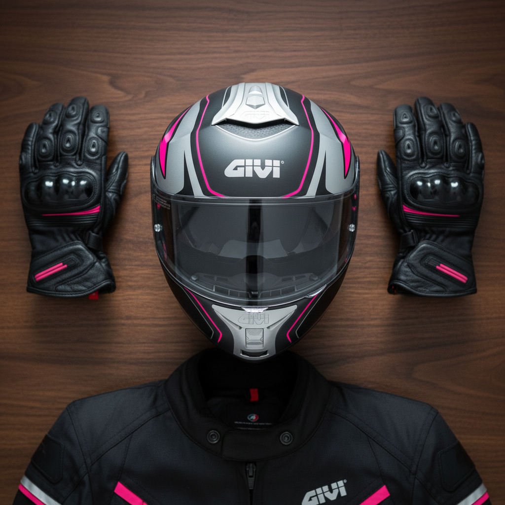 Givi X.21 Challenger Shiver Lady Titanio/Argento/Fucsia – Casco Modulare P/J ECE 22.05 - Moon Bike - Vista 11