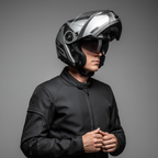 Givi X.21 Challenger Spirit Argento/Grigio Opaco – Casco Modulare P/J ECE 22.05 - Moon Bike - Vista 7
