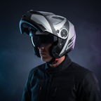 Givi X.21 Challenger Spirit Argento/Grigio Opaco – Casco Modulare P/J ECE 22.05 - Moon Bike - Vista 9